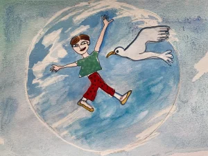 Uma Bola de Sabão Gigante, Autoria de Teresa Torres