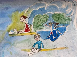 Amigos por Correspondência, Autoria de Teresa Torres