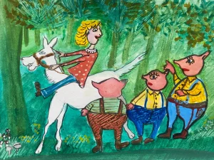 A Princesa Doroteia e os Três Porquinhos, Autoria de Teresa Torres